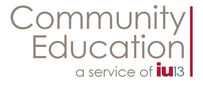 Community Education, a service of IU13